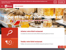 Tablet Screenshot of hotel-restaurant.fr
